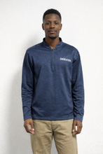 Load image into Gallery viewer, Navy Quarter Zip W/ Logo