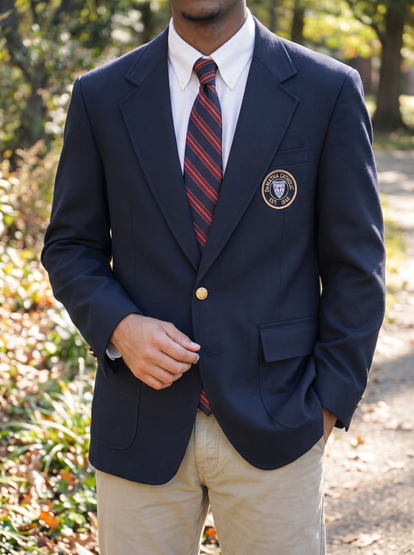 Navy School Blazer with Patch