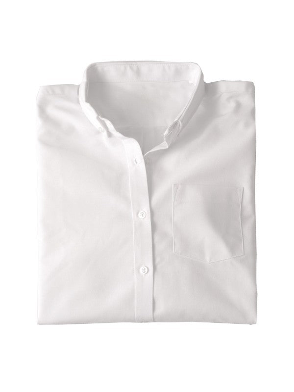 White short sleeve oxford shirt